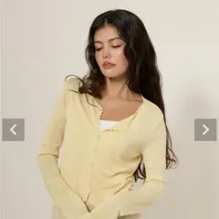 TINA:JOJUN かぎ針 エッジカーディガンのサムネイル