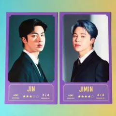 BTS  メッセージフォト　ジン　ジミン　バンバンコン　トレカ