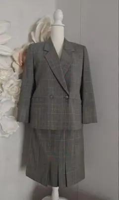 極美品Burberry'sバーバリーズ セットアップ スーツ グレンチェック 7