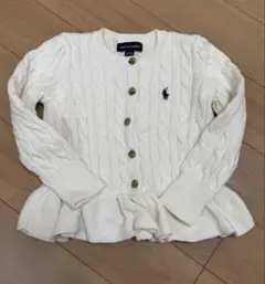 Ralph Lauren ホワイトカーディガン 3/3T