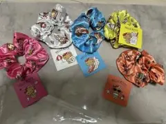 日焼けキティサテンシュシュ 5個セット　新品　プライズ