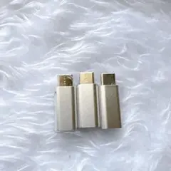 ライトニング to TYPE-C 変換アダプタ USB-C コネクタ ３個