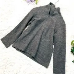 ジャンニロジュディチェ ウール100％ トップス M グレー ハイネック