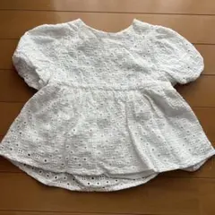 ZARA ホワイト刺繍トップス 12-18ヶ月