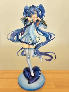 ク*餅様 初音ミク T-most フィギュア リペイント 雪ミクver n*o様 初音ミク T-most リペイント フィギュア 雪ミクイメージ 元箱付