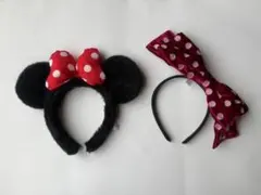 ディズニー カチューシャ2個セット　ミニー