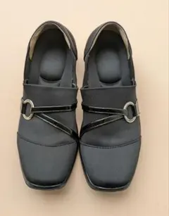 黒婦人靴　3E 23センチ