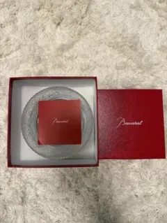 Baccarat クリスタルガラス皿 花模様　バカラのサムネイル