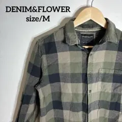 ひ*き様 【US古着】DENIM&FLOWER チェック柄 ネルシャツ