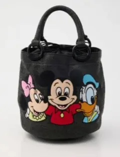 ディズニー moussy ミッキー ミニー ドナルド ハンドバッグ