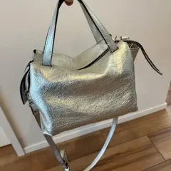 ジャンニキャリーニ　シルバー　ショルダーバッグ