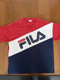 最終値下げ FILA カラーブロック Tシャツ Lのサムネイル