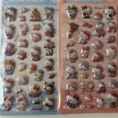 キティちゃんぷくぷくシール　２枚セット