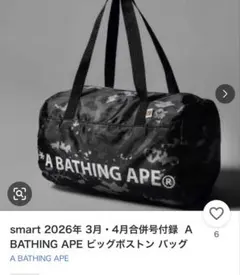 A BATHING APE® ビッグボストンバッグ - メルカリ