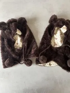 クマ耳付きフード 帽子 44cm 48cm