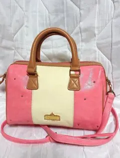 サマンサタバサ ミニショルダーバッグ ピンク