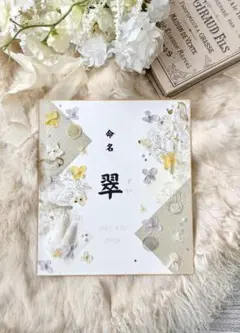 世界にひとつ♡完全オリジナル オーダー命名書
