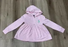 【Ralph Lauren 】フード付きパーカー 6X ピンク