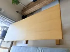 LuxeLiving-70%OFF】天然木ダイニングテーブルスラブ脚180cm - メルカリ