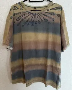 【チャイハネ】エスニック グラデーションプリント Tシャツ タイダイのサムネイル