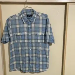 BURBERRY BLACK LABEL 半袖シャツ 3 青系チェックNR.NC