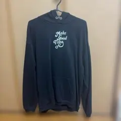 Make Good Time ロゴプリント パーカー ブラック
