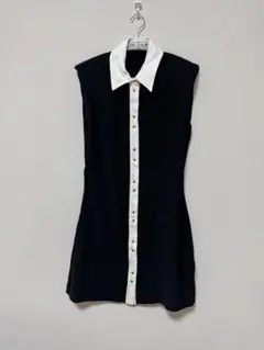 【タグ付き新品】ZARA バイカラーノースリーブワンピース