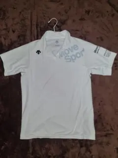 DESCENTE Move Sport ホワイトポロシャツ