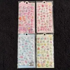 大特価‼️ボンボンドロップシール　4枚セット　動物　イラスト