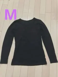 UNIQLO 極暖　HEATTECH 長袖　ブラック　黒　M ユニクロ