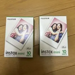 FUJIFILM instax mini チェキフィルム 20枚 (10枚×2)