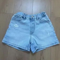 ユニクロ　デニムショートパンツ　120 ダメージ加工