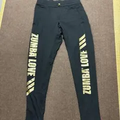 ZUMBA WEAR パンツ ブラック ゴールドロゴのサムネイル