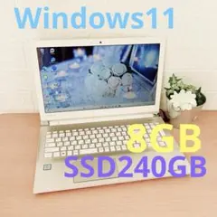 Windows11✨SSDで快適☘️カメラ付すぐ使えるノートパソコン