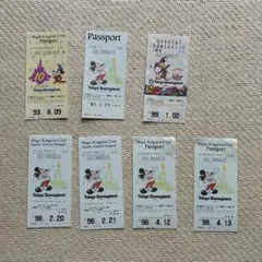 ディズニー 使用済みチケット 7枚セット 10周年/15周年/MKC