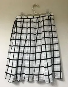 値下げ！AG アクアガール　膝丈チェック上品スカート