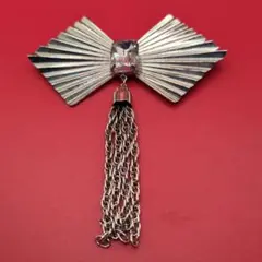放射状リブデザイン ブローチ