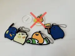 お文具といっしょ　カプセルラバーマスコット　3点セット