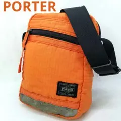 ポーター ショルダーバッグ オレンジ カメラバッグ ポシェット タンカー 軽量