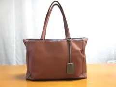 美品✨オレステフランツィ トートバッグ シボ革 レザー ブラウン A4 