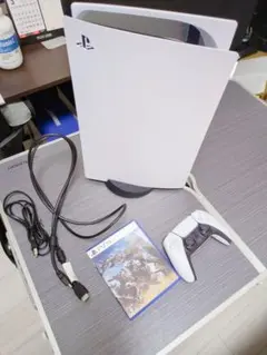 PlayStation 5 本体 (箱付き付属品あり)　モンハンワイルズ