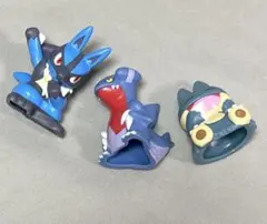 ポケモンキッズ ルカリオ　ゴンベ　ガバイト　指人形　ポケモン