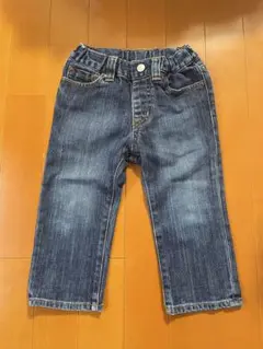 ミキハウス、ブルー デニムパンツ 90cm