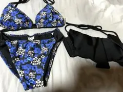 MOUSSY水着 3点セット青花柄