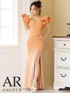 AngelR　エンジェルアール　ロングドレス　オレンジ　キャバドレス　Sサイズ