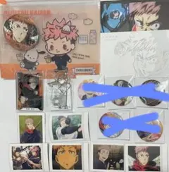 呪術廻戦 虎杖悠仁 グッズ まとめ ぱしゃこれ 缶バッジ アクリルキーホルダー等