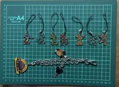 ディズニー　バッグチャーム　ストラップ　セット