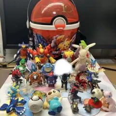 ポケモンフィギュアモンコレ、特典、ガチャガチャポップコーンバスケットなど　44個