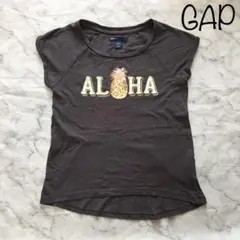 【中古】GAP KIDS 130㎝ グレー Tシャツ