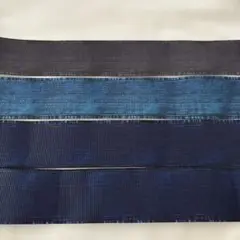 両面デニム風　グログラン　リボン　4巻セット